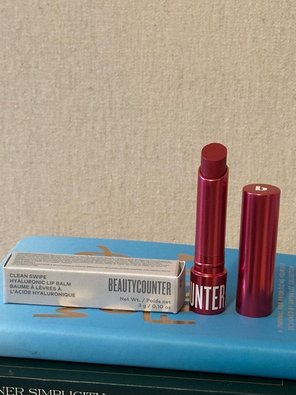 beautycounter Red Hyaluronic Clean Swipe Lip Balm